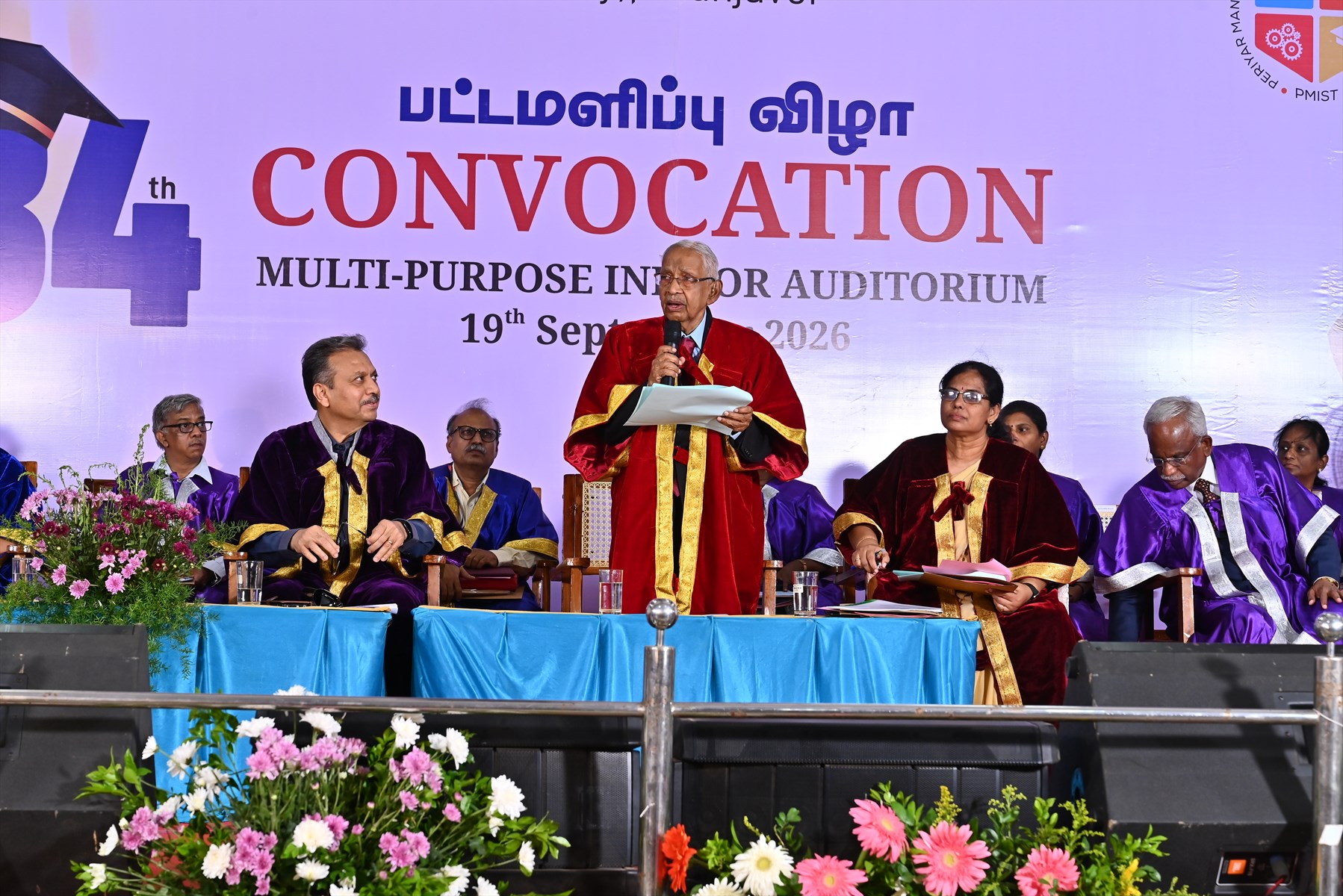 Convocation address delivered from the main stage