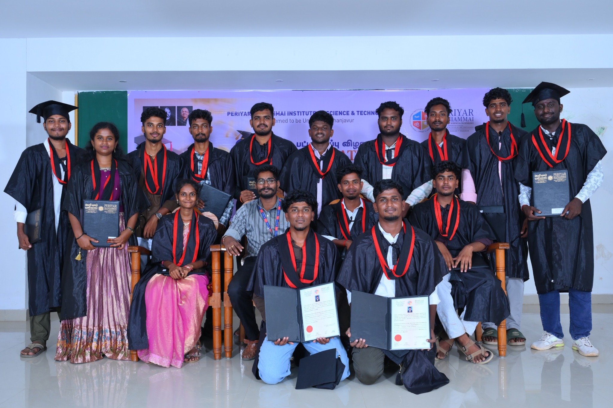 Graduate during the certificate presentation